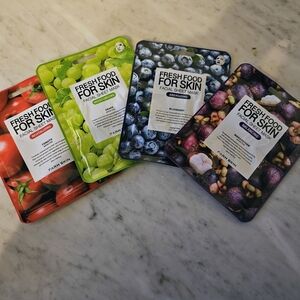 Fresh Food Facial Sheet Mask Set of 4